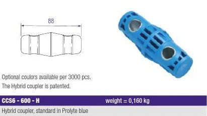 Hybrid Truss Connector - Light Blue