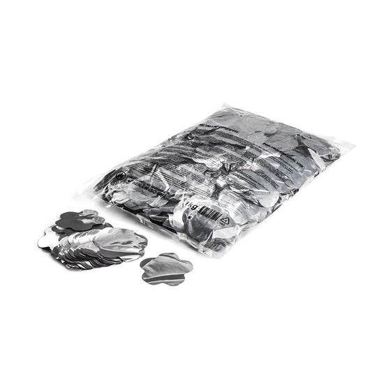 Metallic Confetti Flower 55mm - Silver