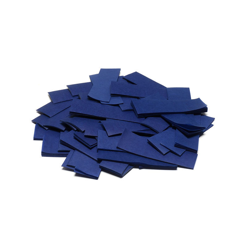 Slowfall Confetti Rectangles 55x17mm - Dark Blue