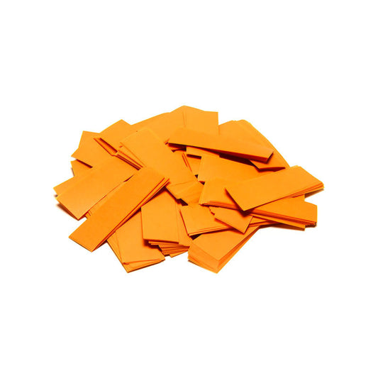 Slowfall Confetti Rectangles 55x17mm - Orange