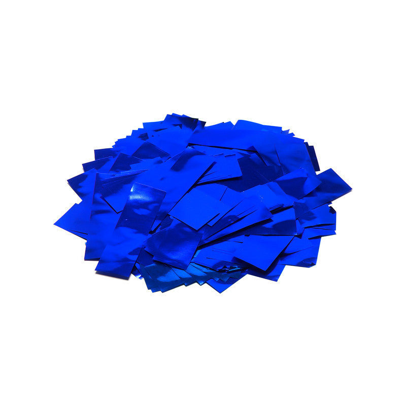 Metallic Confetti Rectangles 55x17mm - Blue