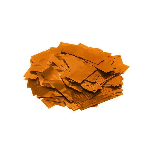 Metallic Confetti Rectangles 55x17mm - Orange