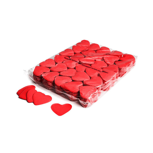 Slowfall Confetti Hearts 55mm - Red