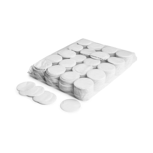 Slowfall Confetti Round 55mm - White